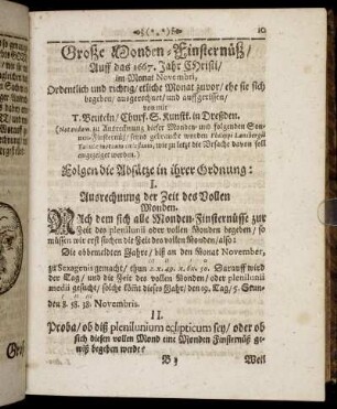 Große Monden-Finsternüß