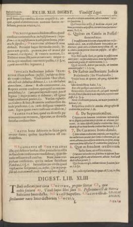Digest. Lib. XLIII