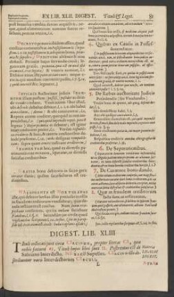 Digest. Lib. XLIII
