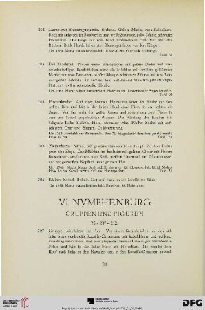 VI. Nymphenburg (Nr. 207-212)