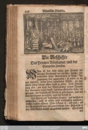 Die Geschichte Des Printzen Artabanus, und der Printzeßin Zenobia.