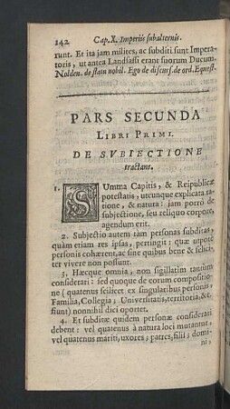Pars secunda. Cap. XI. - XIX.