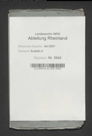Dekretenprotokoll des kurfürstlichen Kabinetts