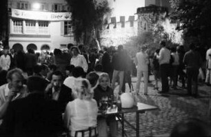 Freiburg: Grünwälderstraße, Gerberau; Fest an der Stadtmauer