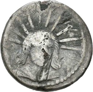 Denar des L. Mussidius Longus mit Darstellung des Heiligtums der Venus Cloacina