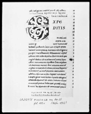 Augustinus, De civitate Dei — Initiale E (xpeditis), Folio 123 verso