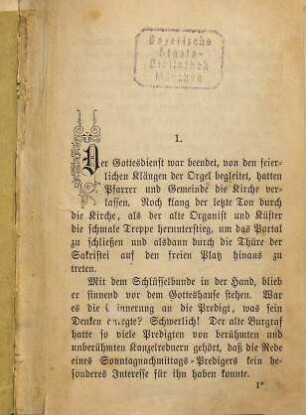 Eine Million : Roman in drei Abschnitten, 1. Band