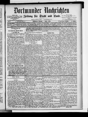 Dortmunder Nachrichten. 1888-1889