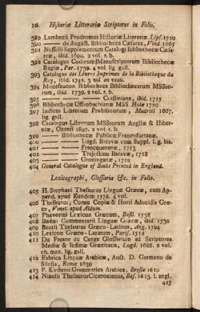 Lexicographi, Glossaria & in Folio.