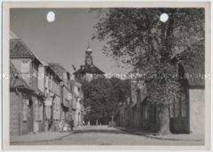 Rendsburg, Lilienstraße und Christkirche (Garnisonkirche)