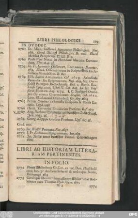 Libri Ad Historiam Literariam Pertinenetes.