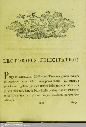 Lectoribus Felicitatem