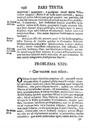Problema XXIV. Cur vocem non edant