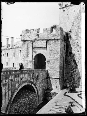 Dubrovnik, Ploce-Tor, Feldseite des östlichen Stadttores