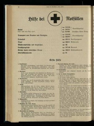 Hilfe bei Notfällen