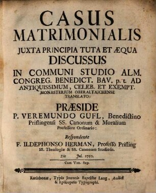 Casus matrimonialis