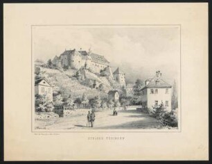 Schloss Tübingen : Lithographie