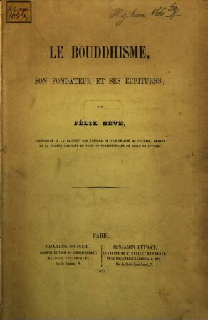 Le Bouddhisme, son fondateur et ses écritures