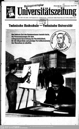 1961: Universitäts-Zeitung