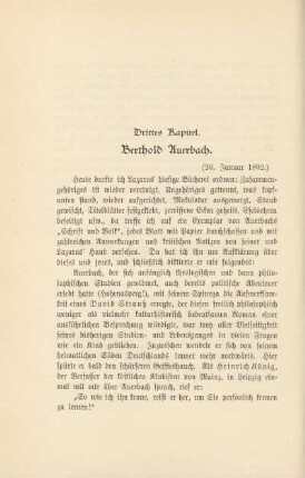 Drittes Kapitel. Berthold Auerbach