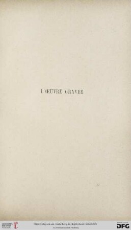 X. L'œuvre gravée