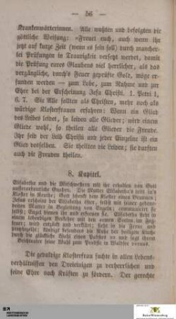 8. Elisabetha und die Mitschwestern mit ihr erhalten von Gott ausserordentliche Gnaden ...