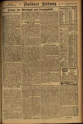 Zweite Ausgabe vom Sonntag, den 02. März 1924.