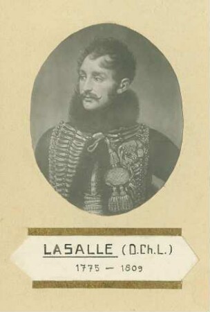 General Lasalle in Husarenuniform, Brustbild in Halbprofil