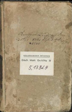 Belege zum Hypothekenbuch ("Scrinium") des Ksp. Lüdenscheid Bd. 4