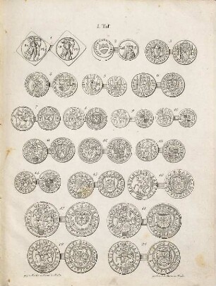 Die Capitels- und Sedisvacanz-Münzen und Medaillen der Deutschen Erz-, Hoch- und unmittelbaren Reichsstifter. [4], [Kupfertafel I-XVIII]