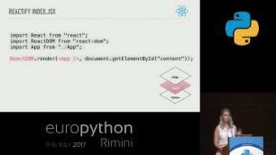 Building a full-stack web application with Python, NPM, Webpack and React