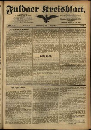Ausgabe vom Donnerstag, den 05. Dezember 1907.