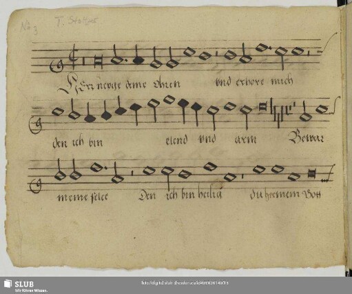 [Stoltzer, Thomas:] Herr neige deine Ohren und erhöre mich