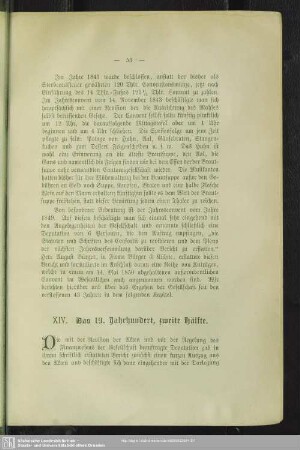 XIV. Das 19. Jahrhundert, zweite Hälfte