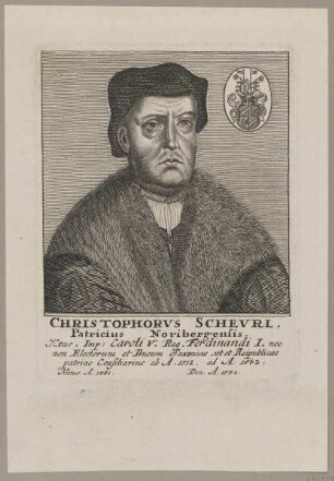 Bildnis des Christophorvs Schevrl