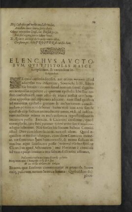 Elenchus Auctorum