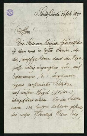 Brief vom 16. Februar 1890