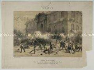 Journée du 24 Février 1848 - Prise du poste du Chât eau d'eau, Place du Palais Royal