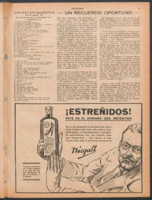 Un recuerdo oportuno