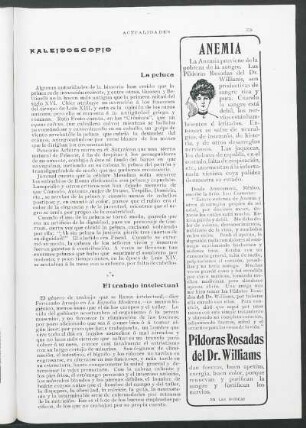 Kaleidoscopio : La peluca.- El trabajo intelectual