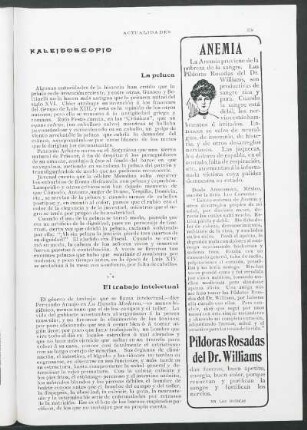 Kaleidoscopio : La peluca.- El trabajo intelectual