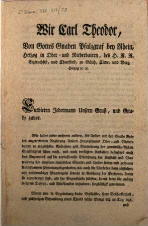 Instruction für die Churfürstliche Obere Landesregierung vom Jahre 1779.