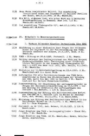 IV. Mitarbeit in Massenorganisationen