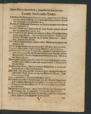 Teutsche Medicinische Bücher.