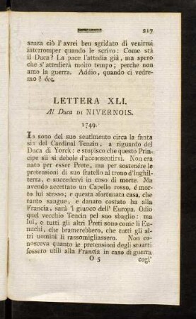 217-251, Lettera XLI. - LX.