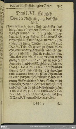 Das LVI. Capitel, Von der Aufferstehung des Fleisches