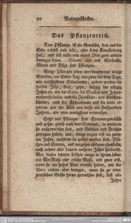 Das Pflanzenreich
