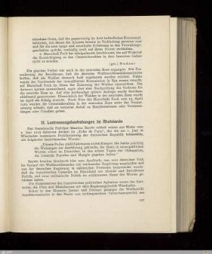 13. Lostrennungsbestrebungen im Rheinlande