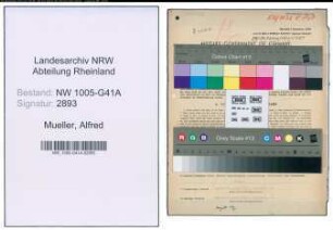 Entnazifizierung Alfred Mueller , geb. 04.11.1911 (Polizeibeamter)