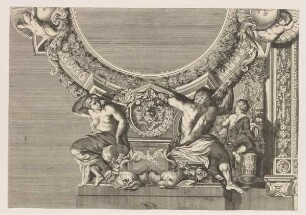 Ausschnitt Deckendekoration, Galleria, Palazzo Pamphilj, Rom